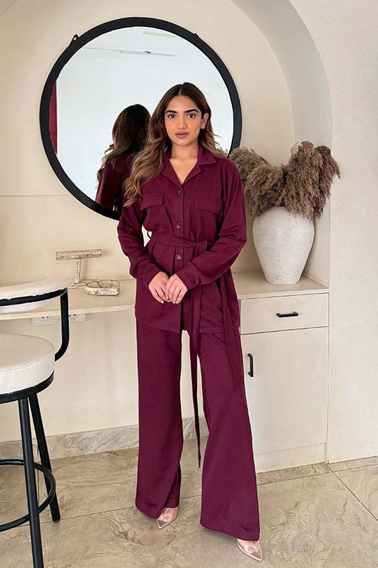 TRIXY CO-ORD SET (WINE)