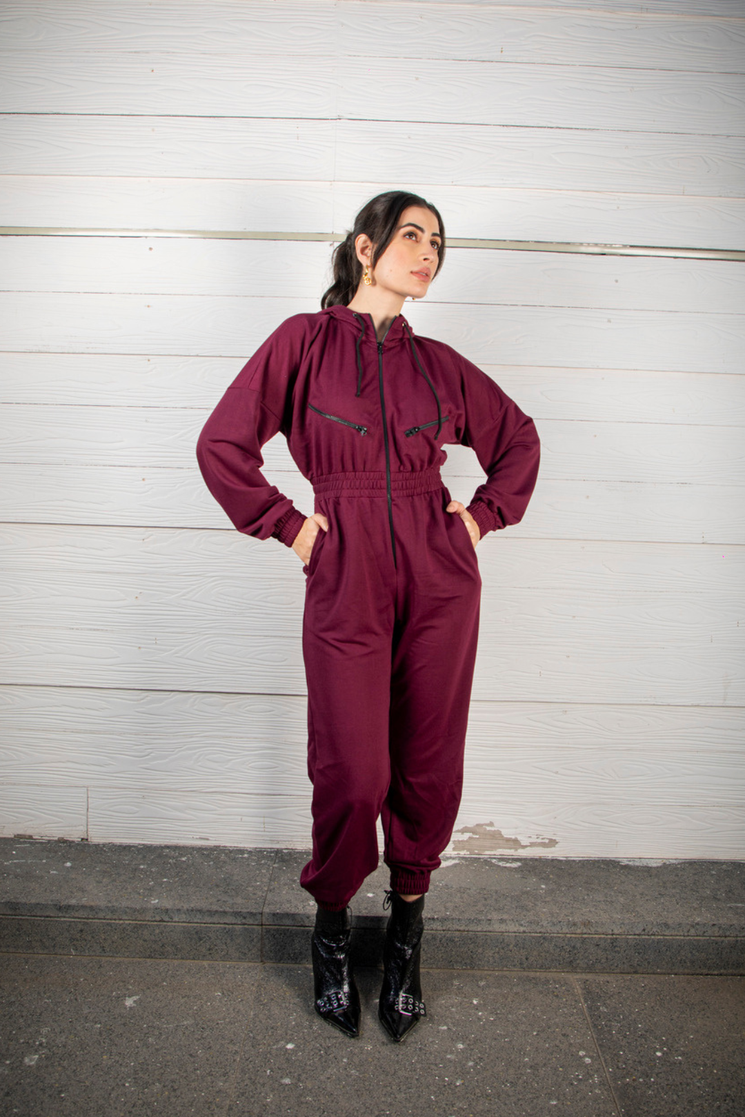 SLAY JUMPSUIT (WINE)