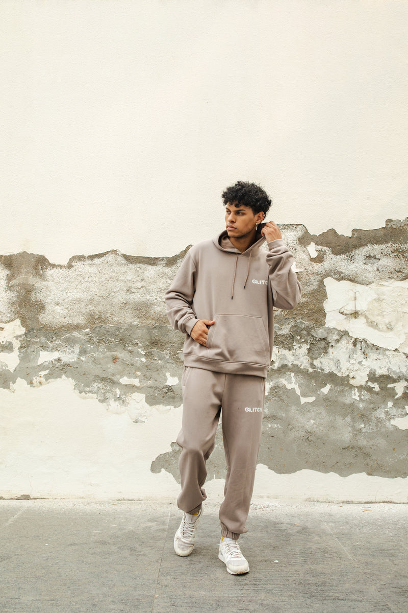 GLITCH HOODIE SET - GRAY (MEN)