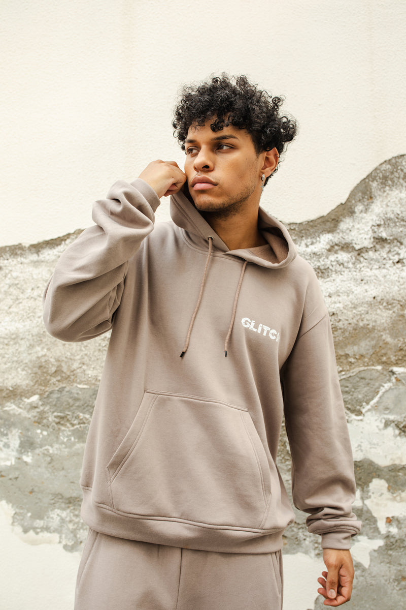 GLITCH HOODIE SET - GRAY (MEN)