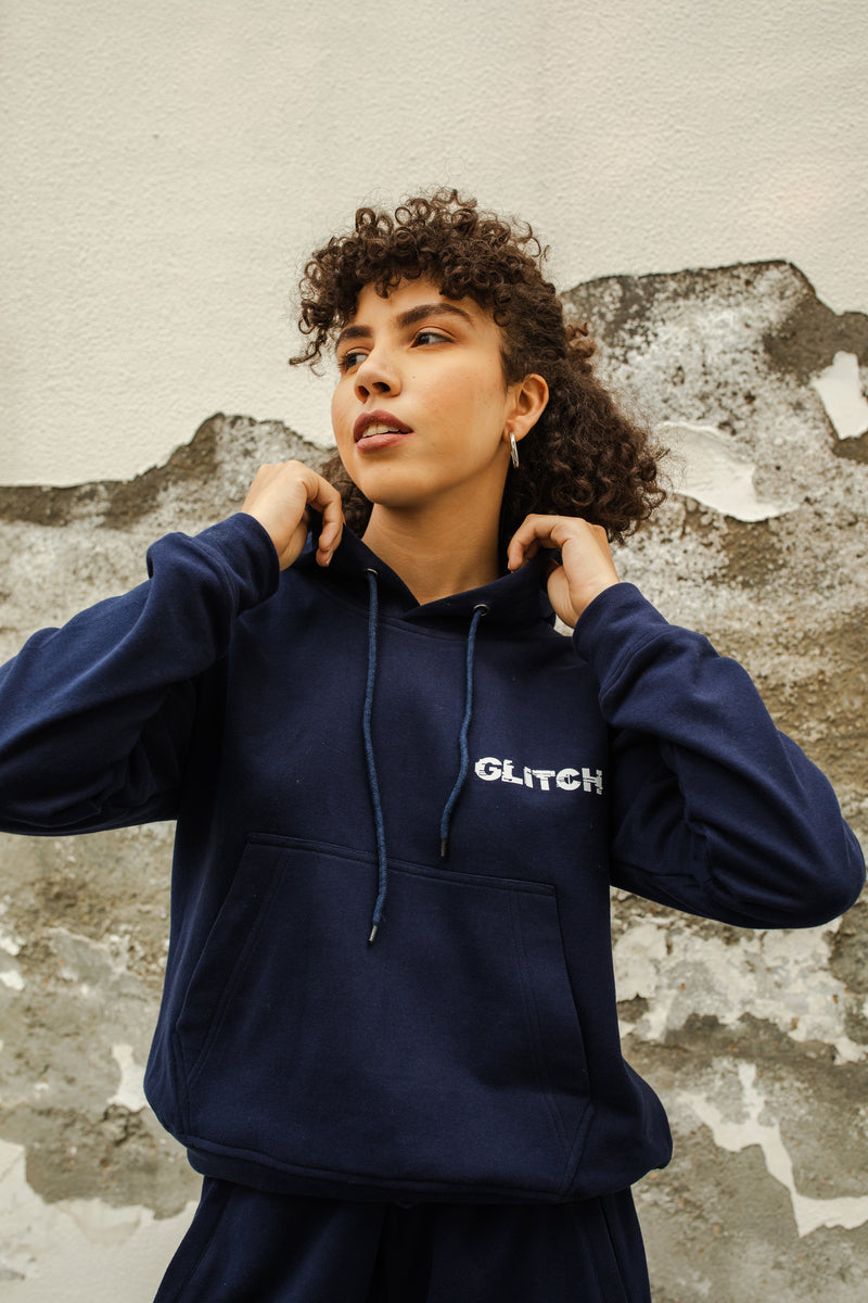 GLITCH HOODIE SET - BLUE (WOMEN)